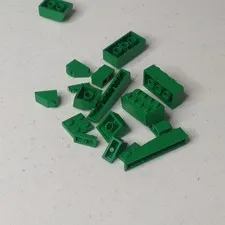 LEGO GREEN LOT  BRICKS BUILDING PIECES BRICK