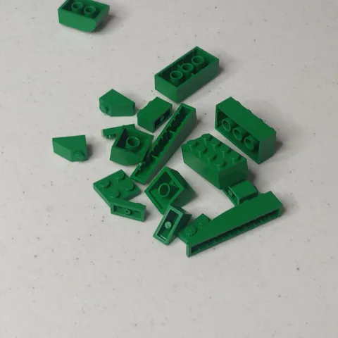 LEGO GREEN LOT  BRICKS BUILDING PIECES BRICK