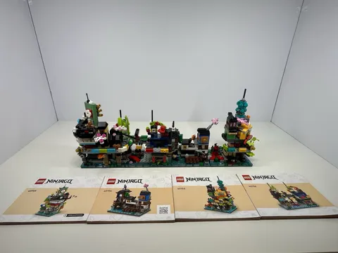 Lego Micro Ninjago City, Docks, Gardens, Market Lot 40703, 40704, 40705, 40706