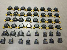 Lego Police Minifigure Torsos Jacket Gold Badge Parts 973px431c01 & 973pb0261c01