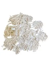 +1000 Lego White Assorted Pieces Bundle Lot #3