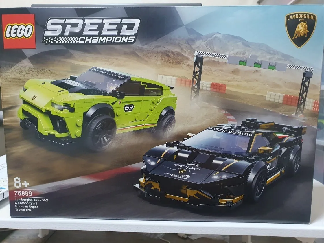 Lego 76899 Lamborghini Urus ST-X & Lamborghini Huracan Super Trofeo Evo SEALED