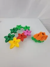 LEGO DUPLO MULTI COLOR FLOWERS FLORAL And Carrots 🥕 