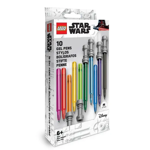 LEGO® Star Wars™ Lightsaber™ Gel Pen Set - 10 Pack Gel Pens (53116)