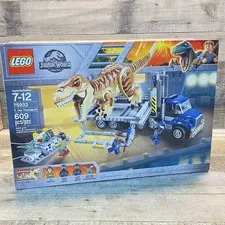 LEGO Jurassic World: T. Rex Transport 75933 Sealed Dinosaur Set Box Has Wear