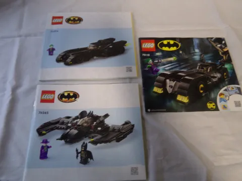 LEGO Batman Instruction Manual Lot 3 Books 76224 76265 76119 No Pieces
