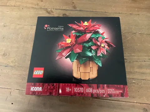 BRAND NEW LEGO Icons Botanical Collection Poinsettia 10370 Set 608 pcs Adult 18+