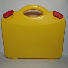 Lego Carrying Case Sorter Travel Mini Figures Yellow Orange Latches