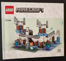 LEGO Minecraft 21186 The Ice Castle Instruction Manual Only