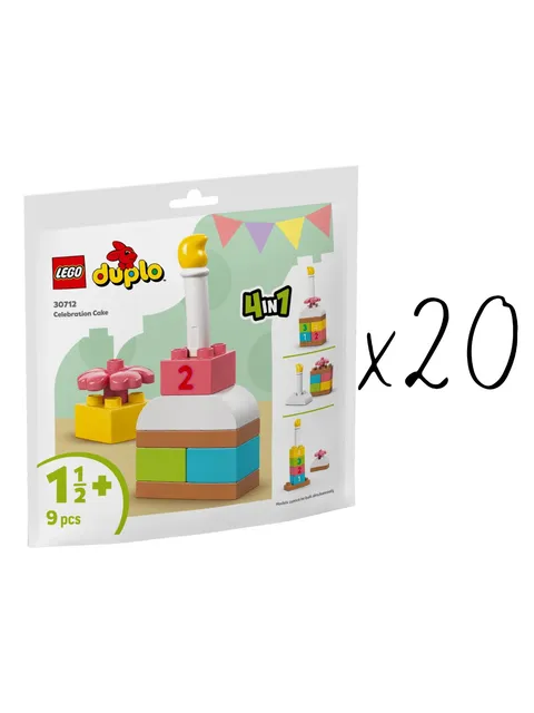 LEGO DUPLO Celebration Cake 30712 Party Favors 20 Pack Birthday Toddler Sealed