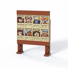LEGO One Piece Wanted Posters Set All 8Characters Luffy Roger Mihawk Arlong Kuro
