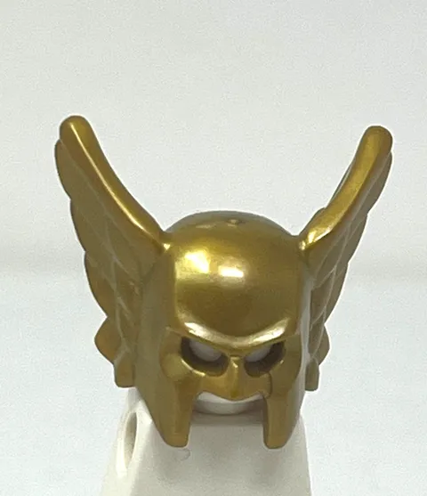 LEGO SUPERHEROES HAWKMAN PEARL GOLD WINGED HELMET
