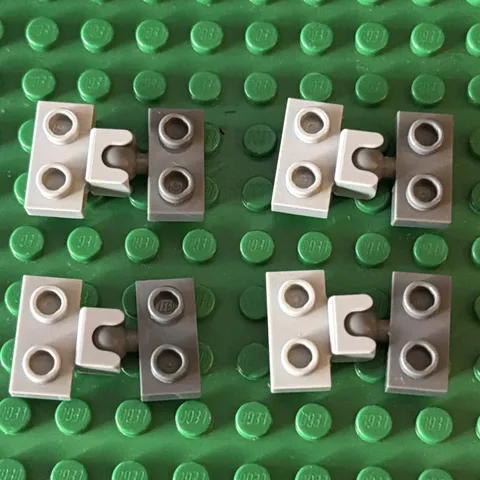 Lego Lot of Dark Bluish Gray 14417/Light Bluish Gray 14704 - 8 pcs