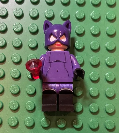 LEGO Batman 1 Custom 2006 PAD PRINTED Classic Catwoman Purple Minifigure LB1 DC
