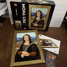 LEGO Art Mona Lisa Building Set - Leonardo da Vinci Wall Display, Ages 18+ 31213
