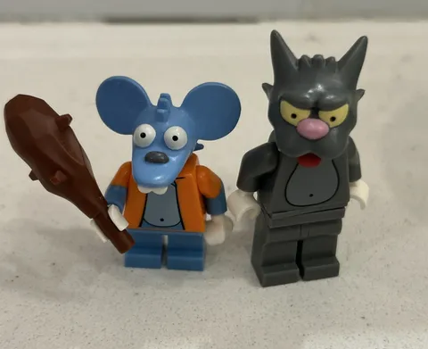 Lego Minifigure Itchy and Scratchy The Simpsons