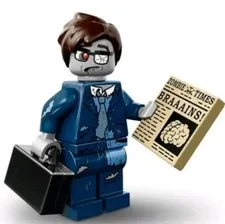 Lot Of 2 LEGO Collectible Minifigures 71010 Series 14 Zombie Businessman New 