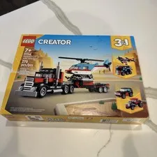 LEGO 31146 Creator 3 in 1 Flatbed Truck with Helicopter Toy - New (see pics)