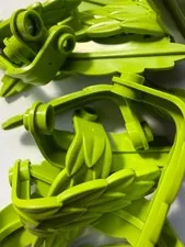 LEGO- NEW-#7741-LIME-PLATE ROUND 1 X 1/DROOPING LEAVES-5 PIECES