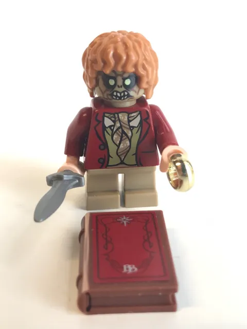 Lego The Hobbit, Lord Of The Rings Bilbo Baggins with goblin head MIXED minifig