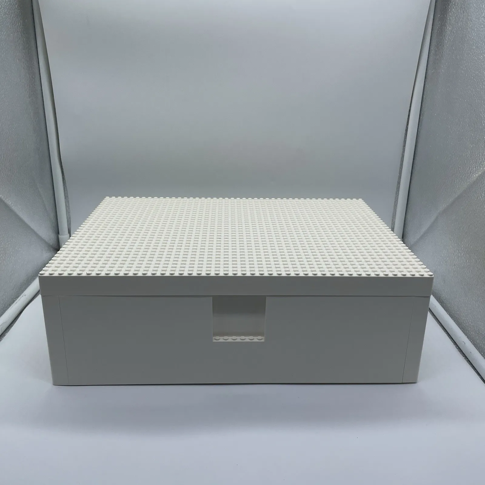 LEGO x IKEA White Stackable Plastic Storage Container with Studded Lid 