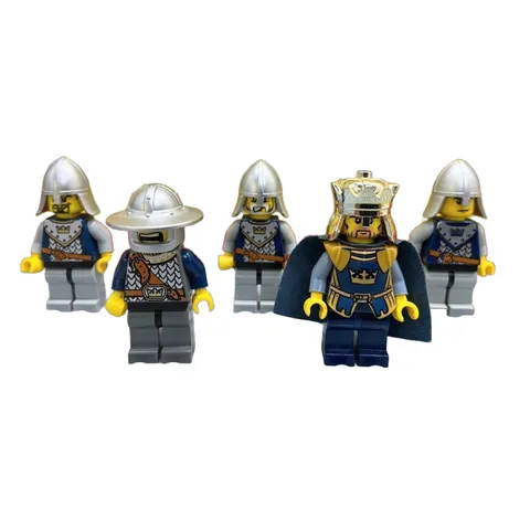 LEGO Crown Knights King & Soldiers Minifigure Lot Castle Armor Helmet