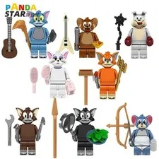LEGO Tom and Jerry Minifigure Set 10 Characters Plastic Figures Approx 5cm Heigh