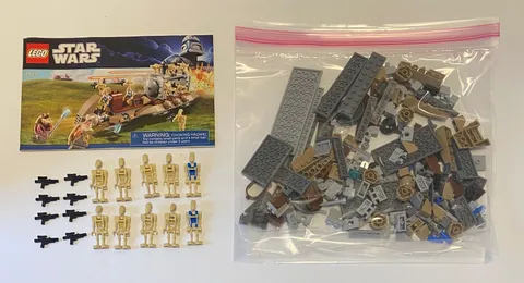 Lego 7929 Star Wars Battle of Naboo Incomplete missing both Gungan Figs 2011