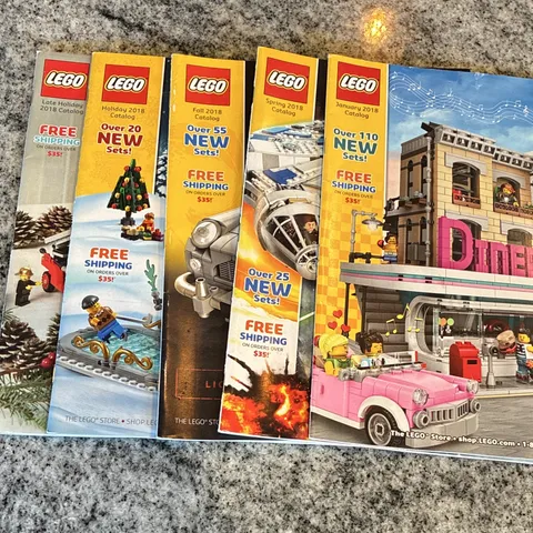 LEGO Catalog Lot Jan Spring Fall Holiday Late Holiday 2018 Illustrated English