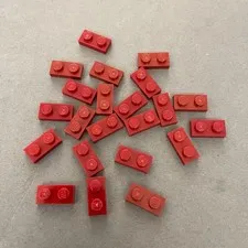Lego 3023 Scarlet or Brick Red Replacement Parts Pieces Lot of 22
