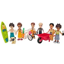 LEGO FRIENDS 6 Boy Mini Doll Male Figure Lot w/ Fun Accessories Authentic LEGO