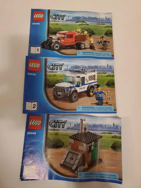 Lego City 60048 Instruction Manual Booklets Only 1, 2, 3 Pamphlets Instructions