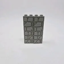 Lego Harry Potter Wall Pattern x2 Brick Pieces Part 1x2x5 #2454 /Set 4728 4709 