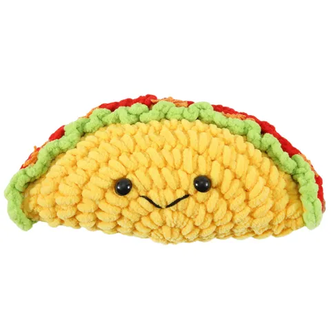 Small Crochet Doll with Emotional Support, Crochet - Taco, Cartoon - 2345