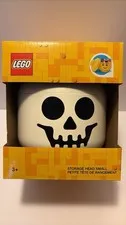 LEGO Halloween Storage Head Small Skeleton Candy Bucket. NEW In Box