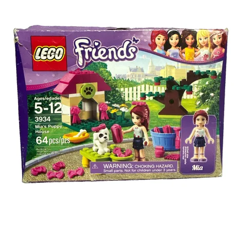 LEGO 3934 Friends Mia's Puppy House Sealed Damaged box