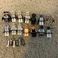Lego Star Wars Minifigure Lot clones, battledroids, saesse tin, storm troopers