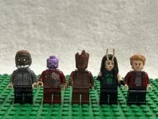LEGO Guardians of the Galaxy Minifigures Star-Lord, Taserface, Teen Groot, Manti