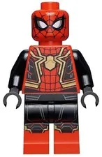 LEGO® Minifigure Super Heroes sh0778 Spider-Man Black and Red Suit Large Gold
