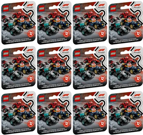 LEGO F1 Formula Race Cars 71049, Complete Set of 12 Different Minifigures Sealed