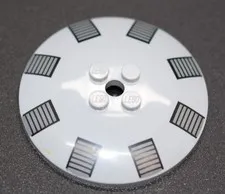 LEGO 6x6 Inverted Dish Medium Stone Grey 75347 TIE Bomber Clamps Pattern 6421338