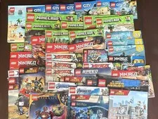 LEGO Instruction Manual Lot - Ninjago, Marvel, Minecraft, & More!