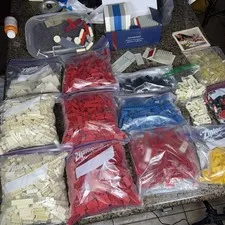 Vintage Lot of LEGO's 1960s And 1970s Parts And Pieces 15lb + Lot