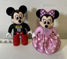 LEGO DUPLO Disney 2pc Lot Mickey Minnie Mouse figures