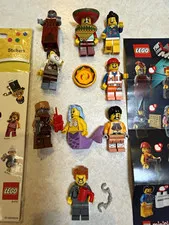 LEGO 9 MINIFIGURES The LEGO Movie Lot w/ Accessories Stickers Checklist 71004