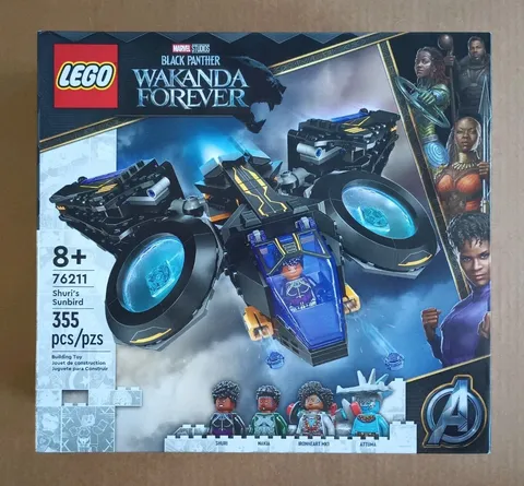 LEGO Marvel Super Heroes 76211 Shuri's Sunbird Retired Set New In Sealed Box