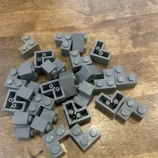 LEGO Parts - Grey Tile 2 x 2 Corner - No 14719 - Lot Of 25
