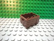 Lego 1 Reddish Brown 2x4x2 Crate Box Storage Container