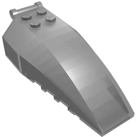 5x LEGO® Part 92579 - Windscreen 8 x 4 x 2 with 4 Studs and Bar Handle
