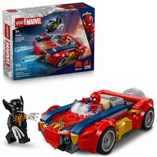 LEGO Marvel Spider-Man Car vs. Venomized Wolverine Building Toy Multicolor
